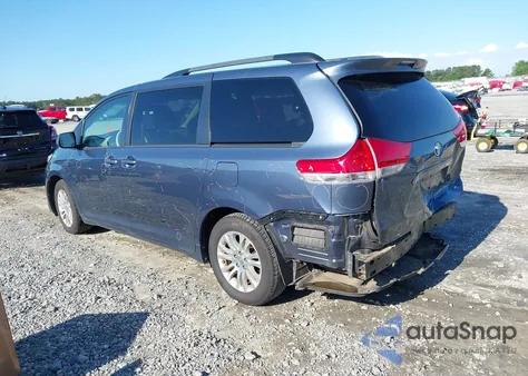 2014 Toyota Sienna Xle V6 8 Passenger из США, поврежденный, VIN 5TDYK3DC9ES526117